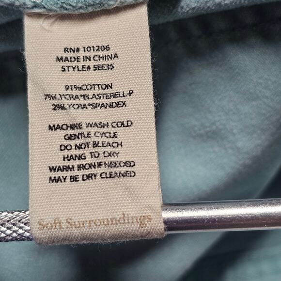 Soft Surroundings Ultimate Pull On Relaxed Denim Shorts Plus Size 1X - Picture 8 of 8